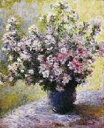 Claude Monet Bouquet of Mallows oil painting artist